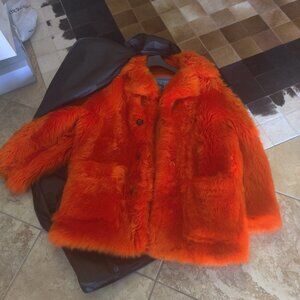 Coach Lil Nas shearling coat M/L New Oversized UNISEX $4500